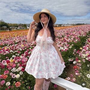 Altar’d State Floral Bow Mini Dress